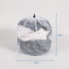 ECO travel foldable custom mesh laundry packaging bag with drawstring strap for hotels