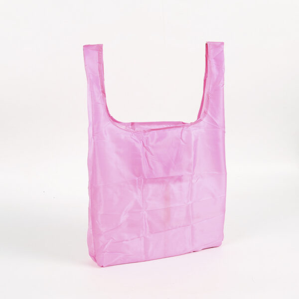 Environment-friendly 190T PET pink sublimation product shopping tote bag