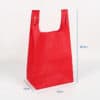 Custom high quality tote shopping nonwoven vest bags for groceries