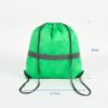 Wholesale customized green eco friendly college reflective drawstring bag