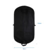 Personalized black non woven assorted man wedding gown foldable zipper coat long dress storage clothing garment bag suit cover