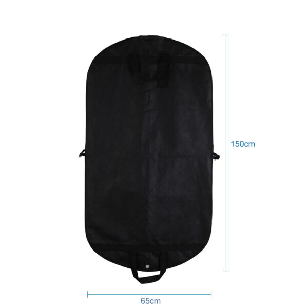 Personalized black non woven assorted man wedding gown foldable zipper coat long dress storage clothing garment bag suit cover - Image 3