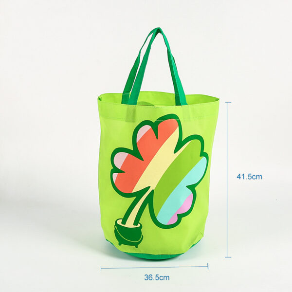 Wholesale custom printed eco friendly recyclable PP nonwoven round tote bag - Image 3