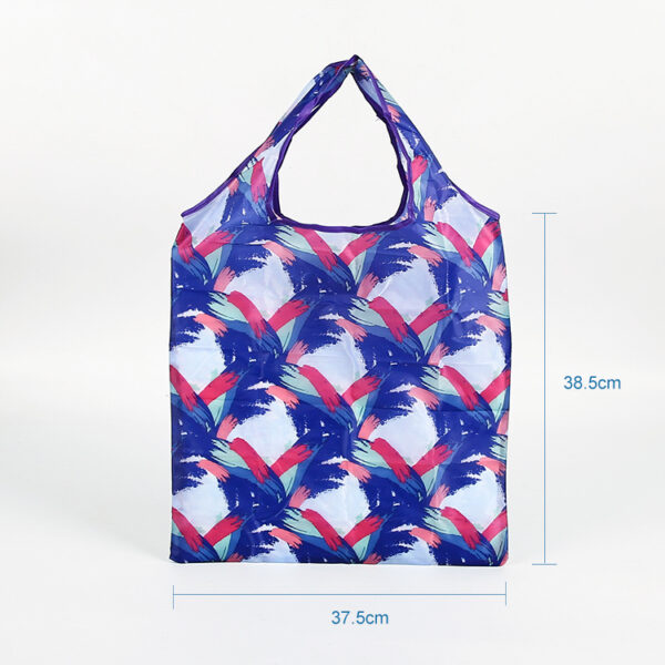 New recycle 190T PET foldable tote polyester folding bag - Image 2