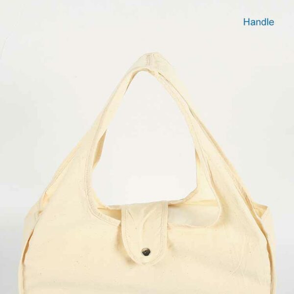 190T PET eco friendly foldable cotton shopping school tote bag - Image 5