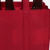 PET non woven reusable custom logo 6 bottle wine shopping tote bag for wine bottles