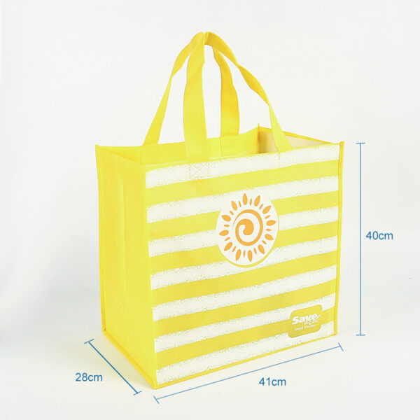 Wholesale custom logo luxury recyclable PP non woven packaging shopping bag - Image 3