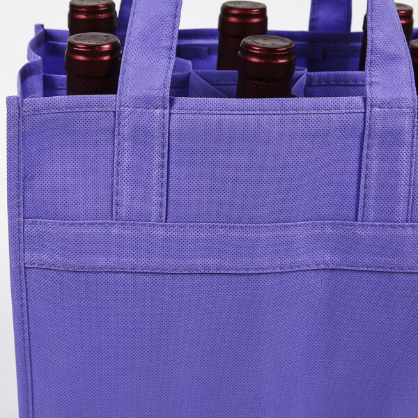 Eco friendly custom imprinted tote non woven wine bags - Image 3