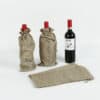 High quality wholesale jute single wine tote bottle bag