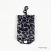 Reusable 190T PET leopard print small foldable tote shopping bag