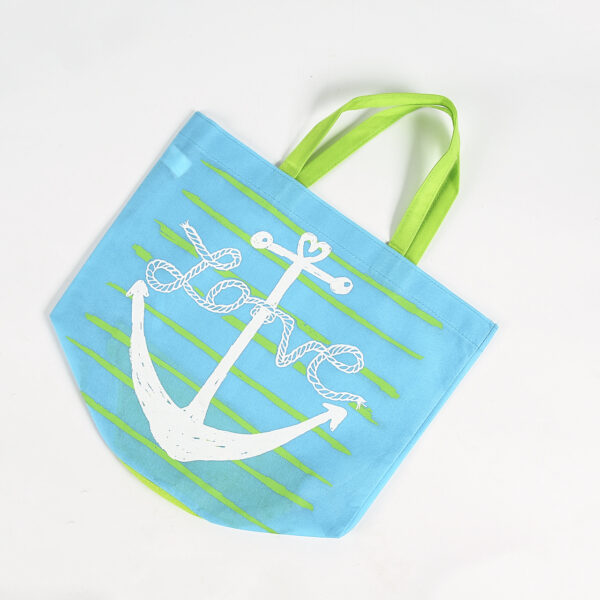 Customized reusable eco friendly color circle round bottom non woven tote shopping bag - Image 2