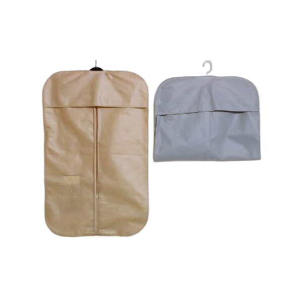 Wholesale fabric hanging foldable dust protector men suit packaging supply bridal garment cloth cover bags