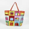Printed eco friendly large tote custom logo shopping reusable bags
