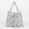190T PET light weight foldable travel polyester womens plain tote bag for sublimation