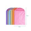Custom made pink recycle foldable non woven zipper suit garment bag clothes cover