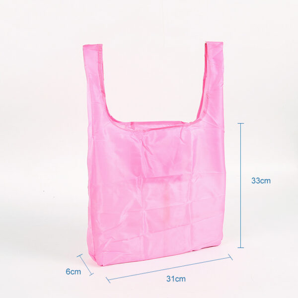 Environment-friendly 190T PET pink sublimation product shopping tote bag - Image 3