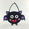 Children cute bat animal halloween felt material tote handle bag