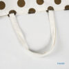 Wholesale custom logo dot recycled woman cotton canvas shopping tote bag