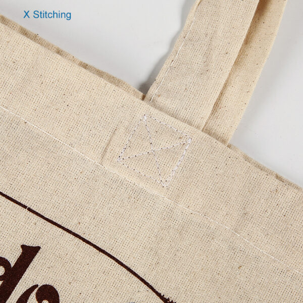 Full color custom logo screen printed vintage plain eco friendly shopping cotton canvas beach tote bag - Image 6