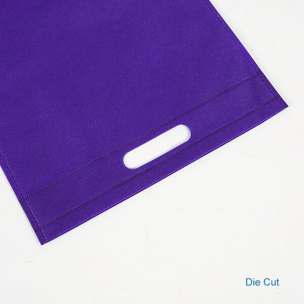 Eco friendly d cut non woven clothing die cut store shopping tote nonwoven bag - Image 3