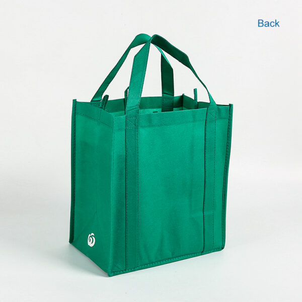 Private label reusable reinforced handle grocery non woven fabric tote shopping bags with custom logo - Image 2