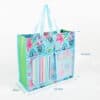 Custom PP woven PET mesh organza tote shopping bag with front pocket