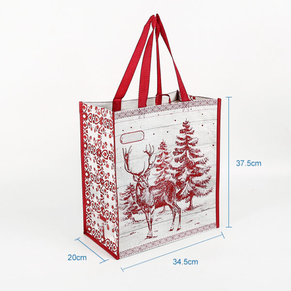 Wholesale portable eco friendly PP woven reusable small tote shopping bags - Image 2