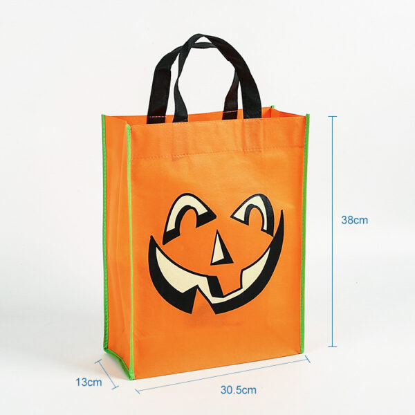 Wholesale custom print eco friendly halloween trick or treat cute small tote non woven fabric bag - Image 3